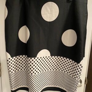NYC Black and White Polka Dot Pencil Skirt